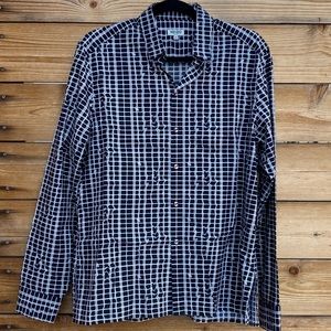 Kenzo Black & White Button Down